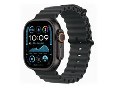 Apple Watch Ultra 2 - 49 mm - svart titan smartklokke med Havb&#229;nd - fluorelastomer - svart - h&#229;ndleddst&#248;rrelse: 130-200 mm - 64 GB - LTE, Wi-Fi 4, UWB, Bluetooth - 4G - 61.8 g