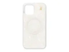 IDEAL OF SWEDEN - Baksidedeksel for mobiltelefon MagSafe-samsvar - resirkulert polykarbonat, celluloseacetat, resirkulert TPU-plast - pearlized white - for Apple iPhone 12, 12 Pro