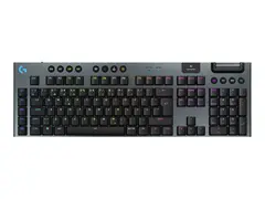 Logitech G G915 X - Tastatur - gaming, LIGHTSPEED full size - bakgrunnsbelyst - tr&#229;dl&#248;s - Bluetooth, 2.4 GHz, USB-C - svart