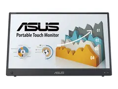 ASUS ZenScreen - LED-skjerm - 16&quot; (15.6&quot; synlig) portabel - ber&#248;ringsskjerm - 1920 x 1080 Full HD (1080p) @ 60 Hz - IPS - 250 cd/m&#178; - 700:1 - 5 ms - Mini HDMI, 2xUSB-C - h&#248;yttalere