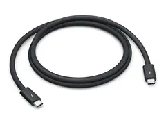 Apple Thunderbolt 5 Pro - Thunderbolt-kabel 24 pin USB-C (hann) til 24 pin USB-C (hann) - USB4 / Thunderbolt 3 / Thunderbolt 4 / Thunderbolt 5 / DisplayPort 2.1 - 1 m - passiv, st&#248;tte for kjedekopling - svart