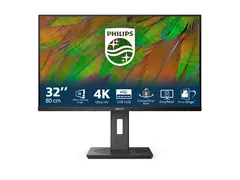 Philips 32B1N3800 - 3000 Series LED-skjerm - 32&quot; (31.5&quot; synlig) - 3840 x 2160 4K UHD (2160p) @ 60 Hz - VA - 350 cd/m&#178; - 3500:1 - 4 ms - 2xHDMI, DisplayPort - h&#248;yttalere - svart