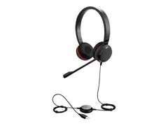 Jabra Evolve 30 II MS stereo - Hodesett - on-ear kablet - USB-C, USB-A - lydisolerende - Certified for Microsoft Teams