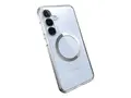 Speck Presidio Perfect-Clear Magnet Baksidedeksel for mobiltelefon - gummi - blank, krom - for Samsung Galaxy S25+