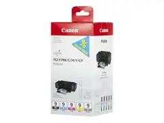 Canon PGI-9 PBK/C/M/Y/GY Multi-Pack - 5-pack gr&#229;, gul, cyan, magenta, fotosort - original - blekkbeholder - for PIXMA iX7000, MX7600, Pro9500, Pro9500 Mark II