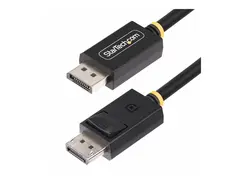 StarTech.com 1m DisplayPort 2.1 Cable, VESA-Certified, DP80 DP 2.1 Cable DisplayPort-kabel - DisplayPort (hann) l&#229;st til DisplayPort (hann) l&#229;st - DisplayPort 2.1 - 1 m - passiv, 4K 240Hz st&#248;tte, 1440p st&#248;tte 240 Hz, HDR-st&#248;tte, up to 80 Gbps data transfer rate, UHBR20, 16K 60Hz st&#248;tte, 8K 85Hz st&#248;tte - svart