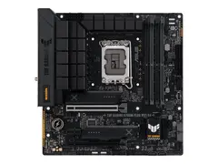 ASUS TUF GAMING B760M-PLUS WIFI D4 Hovedkort - mikro ATX - LGA1700-sokkel - B760 Chipset - USB 3.2 Gen 1, USB 3.2 Gen 2, USB-C 3.2 Gen 2x2 - 2.5 Gigabit LAN, Wi-Fi 6, Bluetooth - innbygd grafikk (CPU kreves) - HD-lyd (8-kanalers)