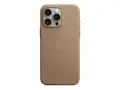 Apple - Baksidedeksel for mobiltelefon - MagSafe-samsvar FineWoven - musegr&#229;tt - for iPhone 15 Pro Max