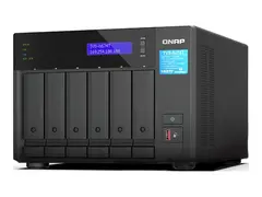 QNAP TVS-H674T - NAS-server - 6 br&#248;nner - SATA 6Gb/s RAID RAID 0, 1, 5, 6, 10, JBOD, 50 - RAM 32 GB - 2.5 Gigabit Ethernet - iSCSI st&#248;tte