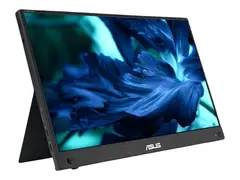 ASUS ZenScreen Touch MB16AHT - LED-skjerm 16&quot; (15.6&quot; synlig) - portabel - ber&#248;ringsskjerm - 1920 x 1080 Full HD (1080p) @ 60 Hz - IPS - 250 cd/m&#178; - 700:1 - 5 ms - Mini HDMI, 2xUSB-C - h&#248;yttalere - m&#248;rk gr&#229;