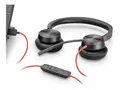 Poly Blackwire C5220 - Blackwire 5200 series hodesett - on-ear - kablet - 3,5 mm jakk, USB-A - svart - Certified for Skype for Business, Zoom Certified, Certified for Microsoft Teams, Avaya Certified, Cisco Jabber Certified, Works With Chromebook Certified