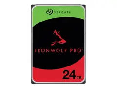 Seagate IronWolf Pro ST24000NT002 Harddisk - 24 TB - intern - 3.5&quot; - SATA 6Gb/s - 7200 rpm - buffer: 512 MB - med 3-&#229;rs Seagate Rescue Data Recovery