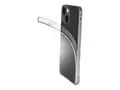 Cellular Line Fine - Baksidedeksel for mobiltelefon MagSafe-samsvar - bl&#248;t gummi - gjennomsiktig - for Apple iPhone 13