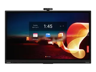 Lenovo ThinkVision T75 - 75&quot; Diagonalklasse LED-bakgrunnsbelyst LCD-skjerm interaktiv - med ber&#248;ringsskjerm (multiber&#248;ring) / 8-mikrofonsoppstilling / 4K-kamera - Smart TV - Android - 4K UHD (2160p) 3840 x 2160 - HDR - Direct LED