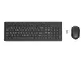 HP 330 - Tastatur- og mussett - tr&#229;dl&#248;s 2.4 GHz - Pan Nordic - svart