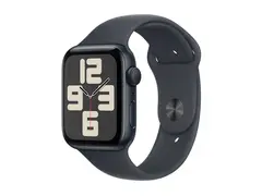 Apple Watch SE (GPS) - 2. generasjon 44 mm - midnattsaluminium - smartklokke med sportsb&#229;nd - fluorelastomer - midnatt - b&#229;ndbredde: M/L - 32 GB - Wi-Fi 4, Bluetooth - 32.9 g