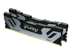 Kingston FURY Renegade - DDR5 - sett 48 GB: 2 x 24 GB - DIMM 288-pin - 4200 MHz / PC5-67200 - CL40 - 1.45 V - ikke-bufret - on-die ECC - svart, s&#248;lv