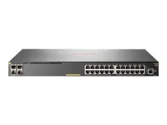 HPE Aruba 2930F 24G PoE+ 4SFP+ Switch - L3 - Styrt - 24 x 10/100/1000 (PoE+) + 4 x 1 Gigabit / 10 Gigabit SFP+ (opplink) - rackmonterbar - PoE+ (370 W) - gjenmarkedsf&#248;rt