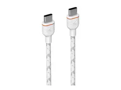 Unisynk - USB-kabel - 24 pin USB-C (hann) til 24 pin USB-C (hann) 1.2 m - lade og synkronisere, flettet kabel, USB Power Delivery (240 W), Rask lading