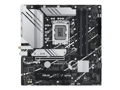 ASUS PRIME B760M-A WIFI - Hovedkort mikro ATX - LGA1700-sokkel - B760 Chipset - USB 3.2 Gen 1, USB 3.2 Gen 2, USB-C 3.2 Gen 1 - 2.5 Gigabit LAN, Wi-Fi 6, Bluetooth - innbygd grafikk (CPU kreves) - HD-lyd (8-kanalers)