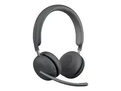 Logitech Zone Wireless 2 UC - Hodesett on-ear - Bluetooth - tr&#229;dl&#248;s - aktiv st&#248;ydemping - USB-C via Bluetooth-adapter - grafitt - Optimert for UC