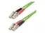 StarTech.com 15m (50ft) LC to LC (UPC) OM5 Multimode Fiber Optic Cable, 50/125&#181;m Duplex LOMMF Zipcord, VCSEL, 40G/100G, Bend Insensitive, Low Insertion Loss, LSZH Fiber Patch Cord Koblingskabel - LC/UPC-multimodus (hann) til LC/UPC-multimodus (hann) - 15 m - 2.9 mm - fiberoptisk - dupleks - 50 / 125 mikroner - OM5 - halogenfri, up to 100 Gbps data transfer rate - gr&#248;nn