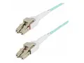 StarTech.com 5m (15ft) LC to LC (UPC) OM4 Switchable Fiber Optic Cable 50/125&#181;m, 100G Networks, Toolless Polarity Switching, Low Insertion Loss LSZH Fiber Patch Cord (450FBLCLC5SW) - koblingskabel - 5 m - akvamarin