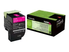 Lexmark 702M - Magenta - original tonerpatron LCCP, LRP - for Lexmark CS310dn, CS310n, CS410dn, CS410dtn, CS410n, CS510de, CS510dte