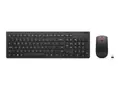 Lenovo Essential Wireless Combo Gen 2 Tastatur- og mussett - tr&#229;dl&#248;s - 2.4 GHz - QWERTY - Norsk - svart