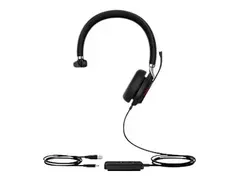 Yealink UH38 Mono Without Battery - Hodesett on-ear - tr&#229;dl&#248;s, kablet - USB-A - lydisolerende - svart - Certified for Microsoft Teams