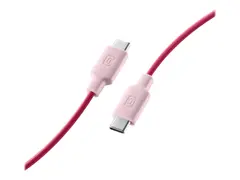 Cellular Line Stylecolor - USB-kabel - 24 pin USB-C (hann) til 24 pin USB-C (hann) 1 m - rosa