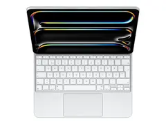 Apple Magic Keyboard - Tastatur og folioveske med styrepute - bakbelysning - Apple Smart connector - Svensk - hvit