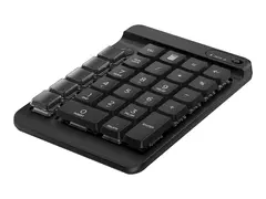 HP 435 - Tastegruppe - 9 programmerbare taster, lav profil tastereise, utskiftbare tastaturkapper med klistremerker tr&#229;dl&#248;s - Bluetooth 5.3 - Engelsk - jakksvart