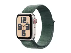 Apple Watch SE (GPS + Cellular) - 2. generasjon 40 mm - stjernelysaluminium - smartklokke med sportssl&#248;yfe - myk dobbeltlagsnylon - innsj&#248; gr&#248;nn - h&#229;ndleddst&#248;rrelse: 130-200 mm - 32 GB - LTE, Wi-Fi 4, Bluetooth - 4G - 27.8 g