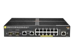 HPE Aruba 2930F 12G PoE+ 2G/2SFP+ Switch - L3 - Styrt - 12 x 10/100/1000 (PoE+) + 2 x 1 Gigabit / 10 Gigabit SFP+ (opplink) + 2 x 10/100/1000 - rackmonterbar - PoE+ (139 W) - gjenmarkedsf&#248;rt