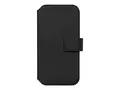 KEY Unstad - Lommebok for mobiltelefon - MagSafe-samsvar plastikk, stoff, polyuretanl&#230;r, imitert nappaskinn - svart - for Apple iPhone 15