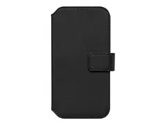 KEY Unstad - Lommebok for mobiltelefon - MagSafe-samsvar plastikk, stoff, polyuretanl&#230;r, imitert nappaskinn - svart - for Apple iPhone 15