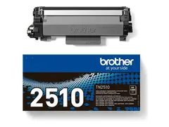 Brother TN-2510 - H&#248;ykapasitets svart - original - boks - tonerpatron - for Brother DCP-L2620, L2627, L2660, HL-L2400, L2445, L2447, MFC-L2800, L2827, L2860