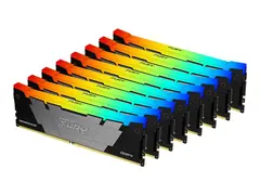 Kingston FURY Renegade RGB - DDR4 sett - 256 GB: 8 x 32 GB - DIMM 288-pin - 3200 MHz / PC4-25600 - ikke-bufret