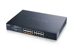 Zyxel XMG1915 Series XMG1915-18EP - Switch administrert, NebulaFLEX-sky - L3 Lite - smart - 8 x 100/1000/2.5G (PoE++) + 8 x 100/1000/2.5G + 2 x Gigabit SFP / 10 Gigabit SFP+ - rackmonterbar - PoE++ (180 W)