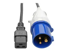 Eaton Tripp Lite Series IEC 309 to C19, Heavy-Duty Extension Cord 16A, 250V, 16 AWG, 10 ft. (3.05 m), Black - Str&#248;mkabel - IEC 60320 C19 til IEC 60309 16A (hann) - AC 90-250 V - 3 m - svart