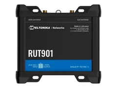 Teltonika RUT901 - Tr&#229;dl&#248;s ruter 3-portssvitsj PPP - Wi-Fi, LTE - 2,4 GHz - DIN-skinnemonterbar, overflatemonterbar