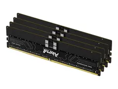 Kingston FURY Renegade Pro - DDR5 sett - 128 GB: 4 x 32 GB - DIMM 288-pin - 5600 MHz / PC5-44800 - CL28 - 1.35 V - registrert - on-die ECC - svart