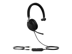 Yealink UH38 Mono - Hodesett - on-ear Bluetooth - tr&#229;dl&#248;s, kablet - USB - svart - UC-sertifisert