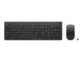 Lenovo Essential Wireless Combo Gen 2 - Tastatur- og mussett tr&#229;dl&#248;s - 2.4 GHz - QWERTY - Storbritannia - svart