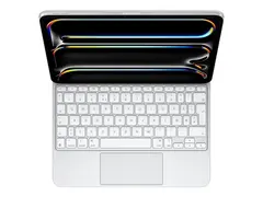Apple Magic Keyboard - Tastatur og folioveske med styrepute - bakbelysning - Apple Smart connector - QWERTY - Norsk - hvit
