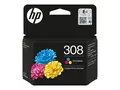 HP 308 - Cyan, magenta, gul - original - boks blekkpatron