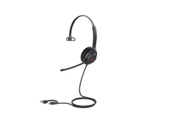 Yealink UH37 Mono - Hodesett - on-ear kablet - USB - lydisolerende - svart - Certified for Microsoft Teams