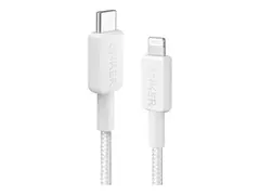 Anker 322 - Lightning-kabel - Lightning hann til 24 pin USB-C hann 1.83 m - hvit - USB Power Delivery