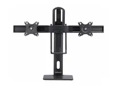 StarTech.com Crossbar Dual Monitor Desk Stand, Double 27inch Screens/VESA Stativ - for 2 skjermer - plastikk, aluminium, st&#229;l - svart - skjermst&#248;rrelse: 17&quot;-27&quot; - skrivebordsstativ